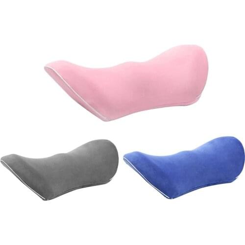 48*23cm Car Seat Waist Cushion Memory Foam Pillow Lumbar Support Pillow Auto Seat Back Cushion Waist Headrest Support for Office