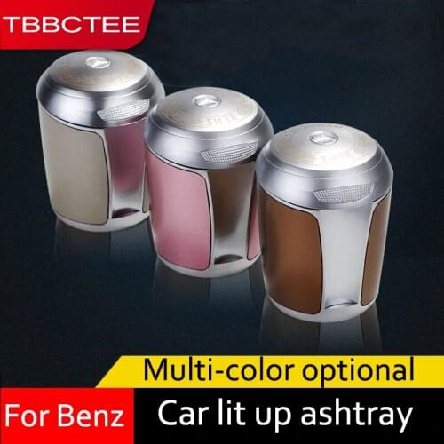 TBBCTEE Portable Auto Car Truck LED Cigarette Smoke car Ashtray Blue LED Light Smokeless Ashtray Cigarette Holder