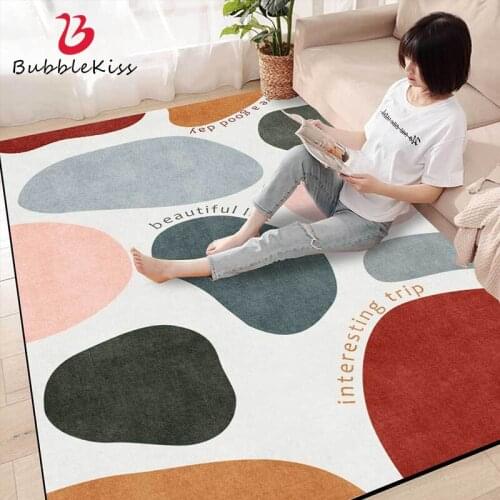 Bubble Kiss Modern Home Bedroom Decor Non-slip Carpets Colorful Spot Pattern Rugs Comfortable Sofa Coffee Table Floor Mat 2021