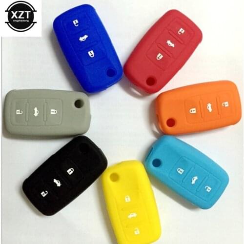 For Car silicone cover for VW Volkswagen polo passat b5 golf 4 5 6 jetta mk6 tiguan Gol CrossFox Plus Eos Scirocco Beet key case