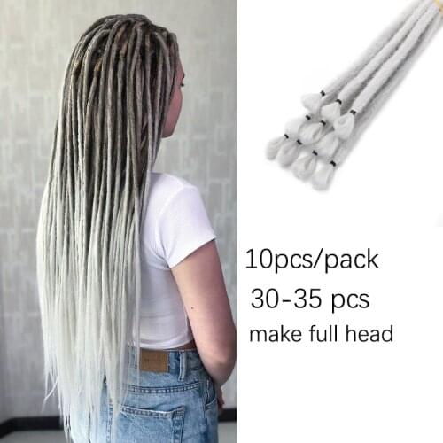 Handmade Dreadlocks Hair Extensions Reggae Hair Hip-Hop Style Faux Locs Crochet Hair Crochet Braids for Women