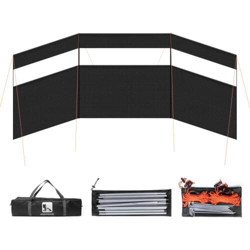 Folding Camping Windscreen Beach Windshield Shelter Outdoor Picnic Sidewall Privacy Screen Foldable Panel Partition Wall Divider