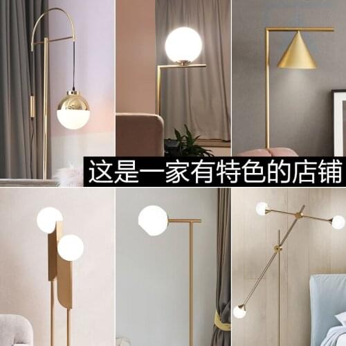 European style modern iron acrylic painted floor Lamps adjustable E27 LED 220V floor lights for living room study bedside office