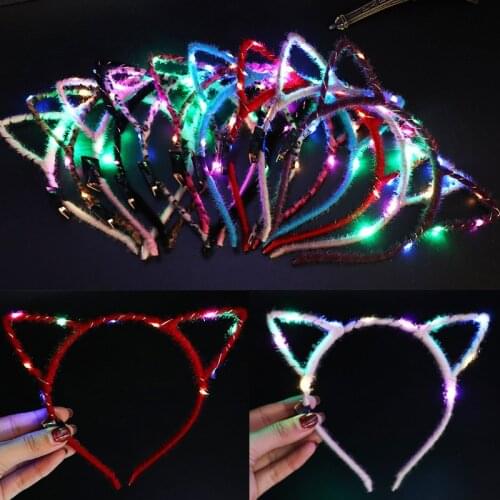 Glowing Colorful Butterfly Headband Light Glow In The Dark Kids Toys Flash Toy LED Stars Shine In The Dark Party Kid Toys Gift E