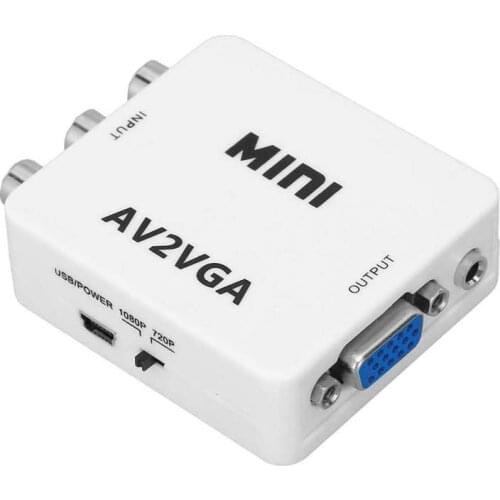 USB TV Tuner Cards memory card HD 1080P Mini Video Converter to VGA Computer to TV Video Adapter with Data Cable tv tuner