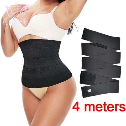 LANFEI Women Tummy Control Fat Burn Belt Waist Trainer Girdle Belly Body Shaper Corset Modeling Strap Tummy Wrap Fajas Slim Belt