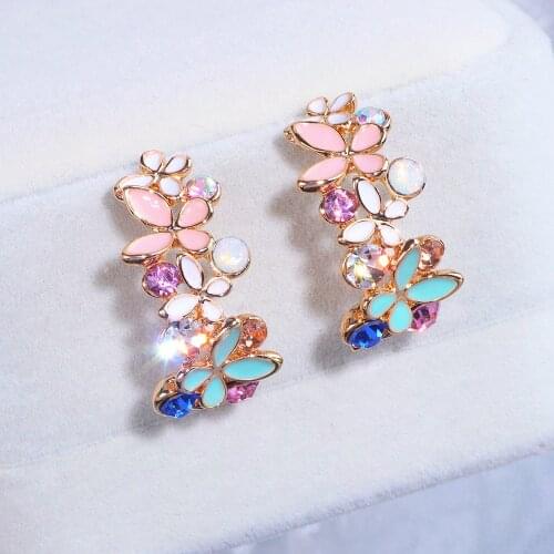 Zhuwei Earrings With Stones