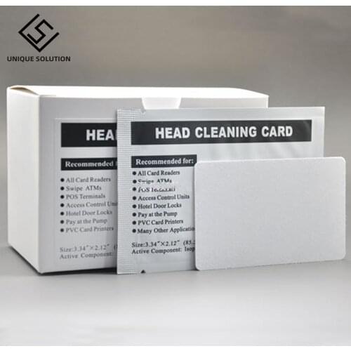 100PCS hotel door lock card reader ATM cleaning card atm swipe dip card readers cleaning card