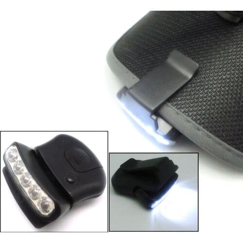 5 LED Baseball Cap Light Night Cycling Hiking Repair Car Outdoor Headlamp Head Cap Hat Light Clip On Light Fishing Lamp