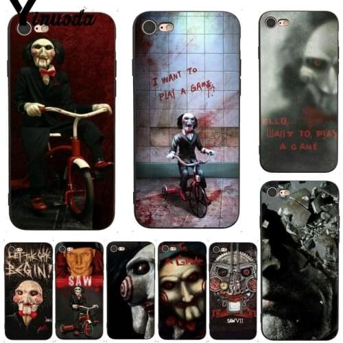 Yinuoda For iphone 7 6 X Case Saw Horror Moive Ghost Remarkable Popular Phone Case for iPhone X 8 7 6 6S Plus X 5 XS XR XS XR