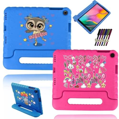 Tablet Case for Samsung Galaxy Tab A 10.1 T510 T515 Anti-vibration Whole Body Stand Tablet Child Protection Cover + Free Stylus