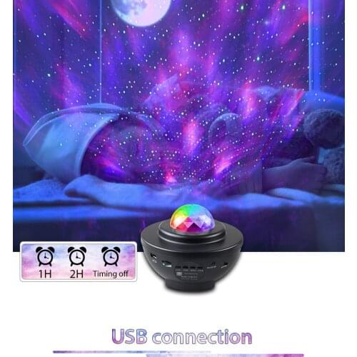 Colorful Sky Projector Light USB laser lamp Portable Bluetooth speaker light RGB night light Music Player for festival bedroom