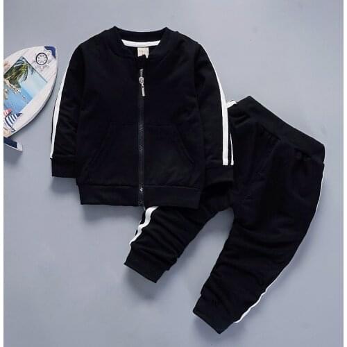 LZH Children Clothing 2021 New Autumn Casual Sports Suit Boys Clothes Jacket Pant Outfits 2pcs Set Girls Tracksuits Kids Clothes