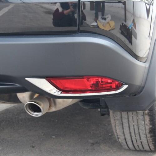 For CHROME REAR FOG LIGHT LAMP COVER TRIM BEZEL FRAME STYLING BUMPER MOLDING GARNISH FOR HONDA HRV VEZEL HR-V 2014 -2019