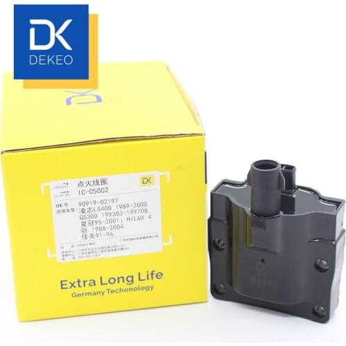 DEKEO Ignition Coils For Lexus LS400 GS300 Crown HILUX 4 drive Camry 90919-02197