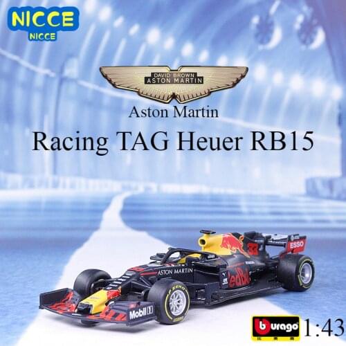Bburago 1:43 2020 SF1000 SF90 SF71H SF70H RB15 RB13 RB14 W10 F1 Racing Formula Car Static Simulation Diecast Alloy Model Car