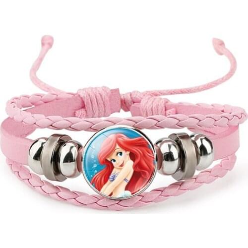 Cartoons Mermaid bracelet lovely Princess Ariel bracelet high quality cosplay fashion jewelry Ms Girl decorating jewelry gift