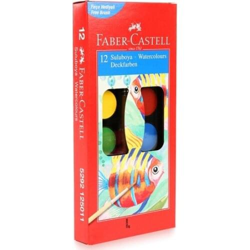 Original Faber-Castell Watercolor 12 Color Small Size