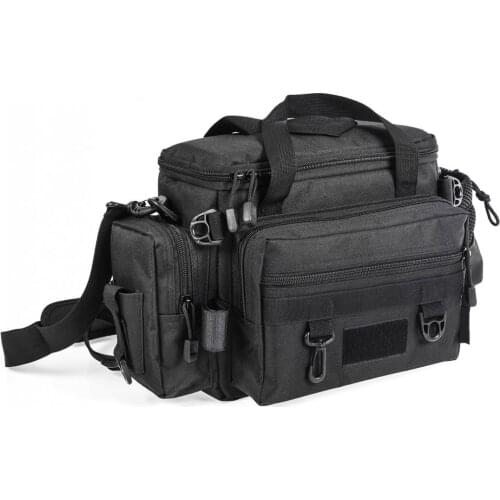 Outdoor Portable Fishing Bag Multifunctional Waterproof Oxford Cloth Waist Shoulder Fishing Tackle Reel Lure Storage Bag