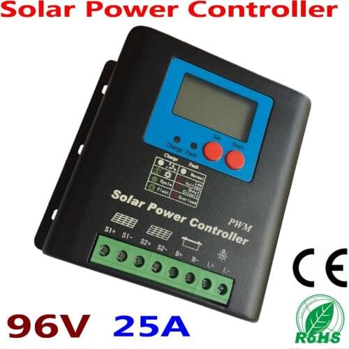 96V Solar Panel Battery Solar PV system Charge Controller 25A with LCD Display,,home use 25 amp 96V Solar controller system