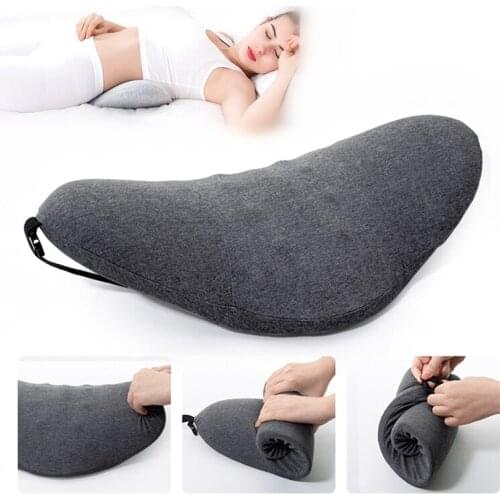 New Memory Foam Pillow Lumbar Support Pillow Pregnant Waist Cushion Protect Spine Vertebral Low Back Cushion Bed Sleeping Pillow