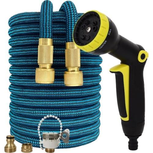 NEW Garden Watering Hose Is Light And Wear-Resistant Latex Telescopic Magic Hose High Pressure Washer Car Wash Water Gun Supplie