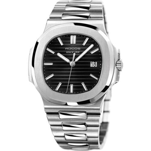 Rocos Mens Stainless Steel Watch