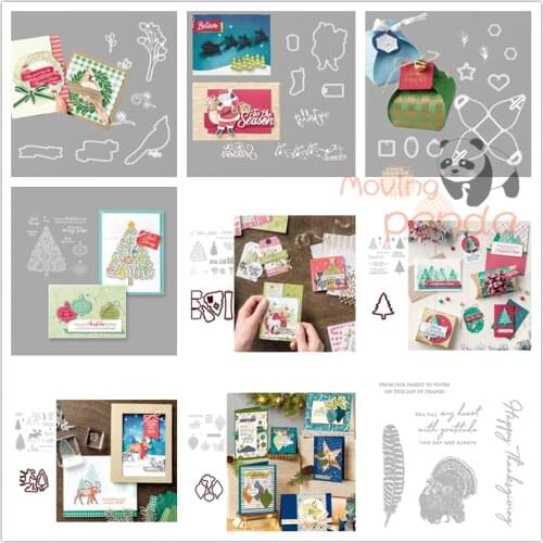 Christmas Santa Stamp And Metal Cutting Die Set Template For DIY Scrapbook Photo Album Paper Card Birthday Gift Craft Knife Die