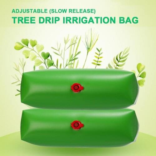 Portable PVC Tree Drip Irrigation Bag Adjustable Flow Rate Plant Self Watering Pouch Slow-Release Garden Drip Irrigation System