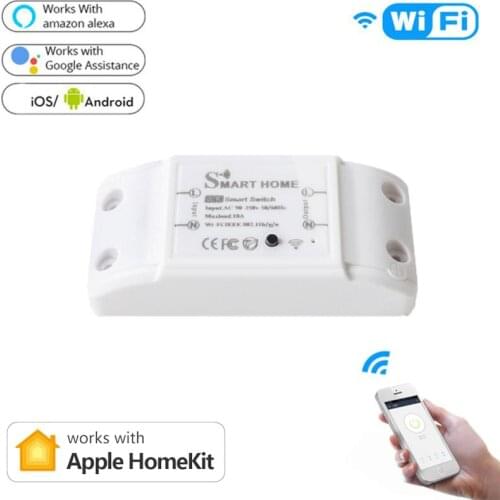 Homekit Smart Home WIFI Breaker Home DIY Electric Relay WIFI Switch Automation Module 90-250V 10A Timer Voice Control Dropship