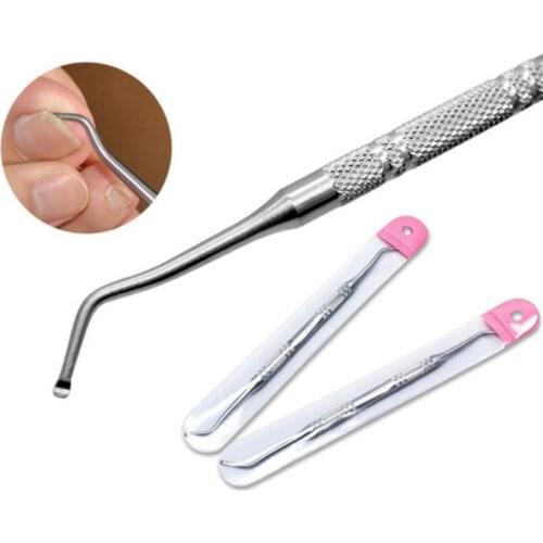 1/2 Pcs Professional Double Ended Toe Nail File Pedicure File Edge Ingrown Onychomycosis Nail Lifter Manicure Clean Tool