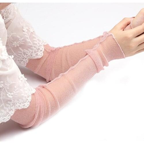 1 Pair Cosy Women Girl Arm Warmer Cotton Long Fingerless Gloves Fashion Clothing Accessories 6 Colors