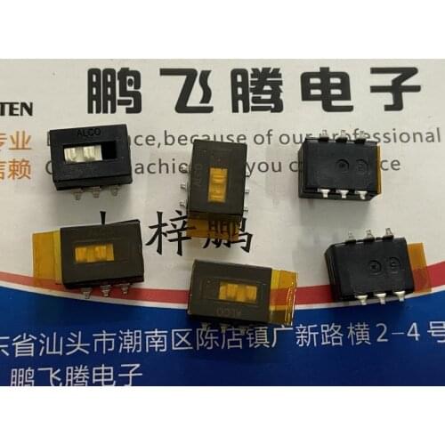 1PCS Imported TE Tyco 1825011-8 dial switch 6-pin 1-bit micro dial switch 2 gear sliding SMD
