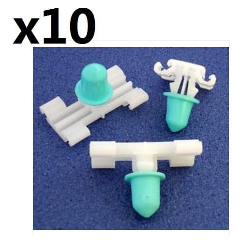 10x For BMW E46 Exterior Side Moulding / Door Bumpstrip Retaining Fastener Clip