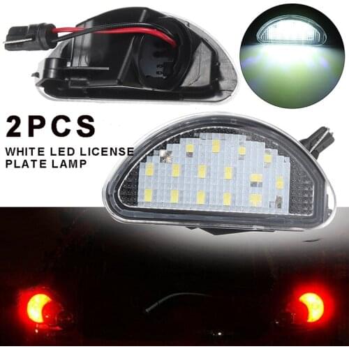 2pcs 15 SMD LED Car Auto Licence Number Plate Light Lamp White 6000K For Toyota Aygo MK I 2005-2014 DIY Accessories Parts
