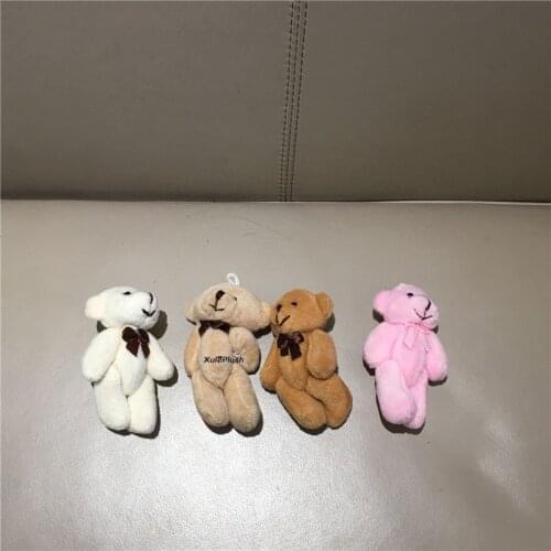 20pcs/lot , Bear Plush Toy Doll ; Size 8cm mini Wedding Gift TOY DOLL