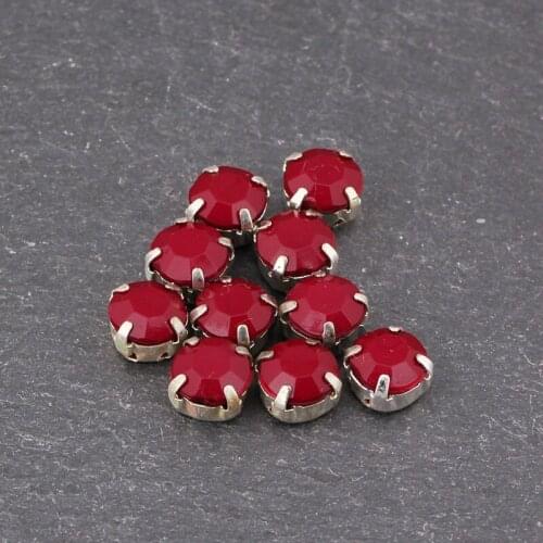 20ps/lot Multicolor Round Shape Claws Crystal Acrylic Rhinestone Sewing Clothes Crafts Wedding DIY Jewelry Making Accessories