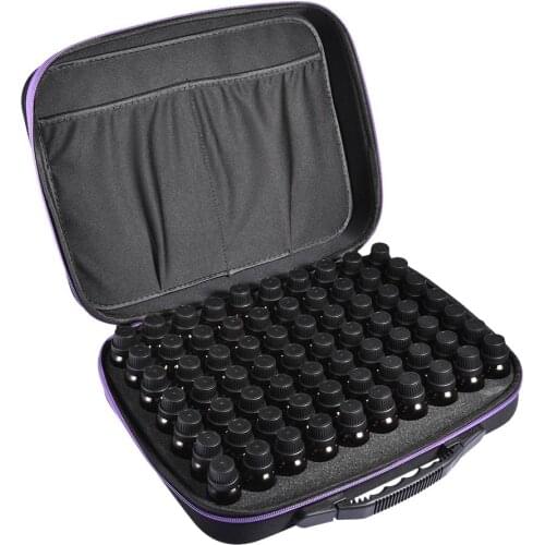 70 Bottles Essential Oil Holder Traveling Carrying Case Storage Box 15/10/5 ml Bottles #SO