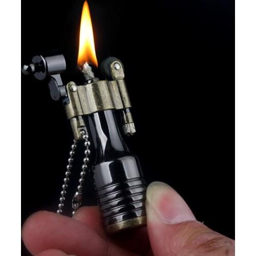 Dolphin Kerosene Lighter Wine Bottle Portable Vintage Grinding Wheel Creative Mini Nostalgic Retro Lighter