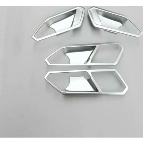 Free shipping car cover stick trim door inner handle bowl frame lamp For Volkswagen Tiguan L TiguanL MK2 2016 2017 2018 2019