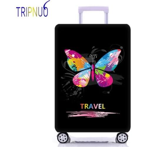 TRIPNUO Butterfly Elastic Luggage Protective Cover, Suitable18-32 Inch , Trolley Case Suitcase Dust Cover Travel Accessories