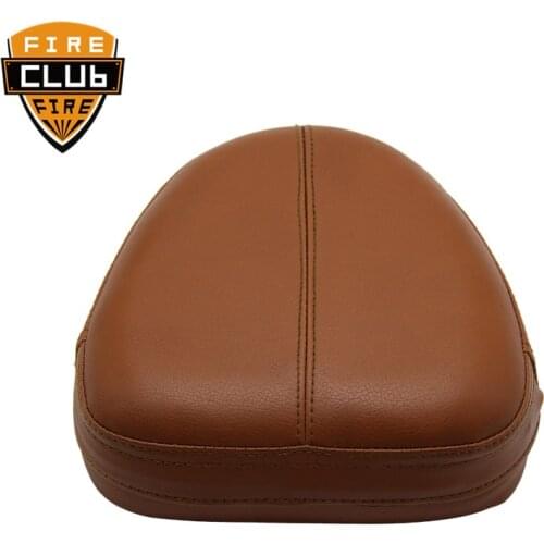 For Harley Modified Universal Backrest Brown Motorbike Passenger Sissy Bar Backrest Pu Leather