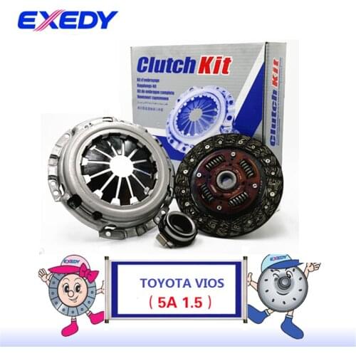 For Toyota VIOS 5A-FE 1.5 ORIGINAL Clutch Disc Clutch Plate Bearing Clutch Kit Set Three Pcs Set