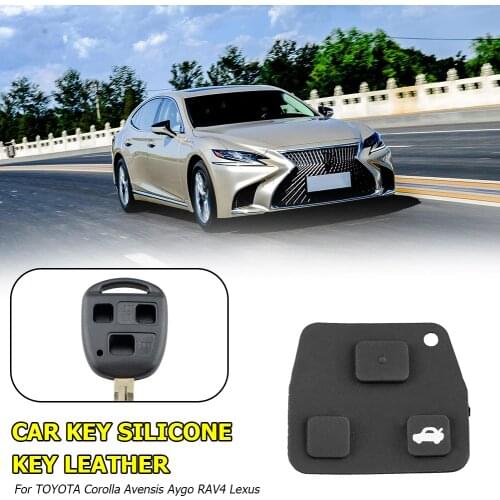 Sufficient Enduring Replacement Rubber Button Pad Ruggedness for TOYOTA Corolla RAV4 Lexus Remote Car Key Shell