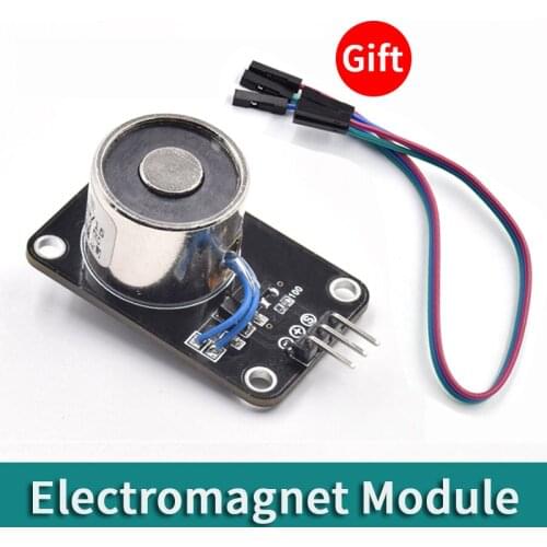 Electric Magnet P20/15 Solenoid Sucker Electromagnet Module Anti-reverse Plug Interface Compatible with Arduino