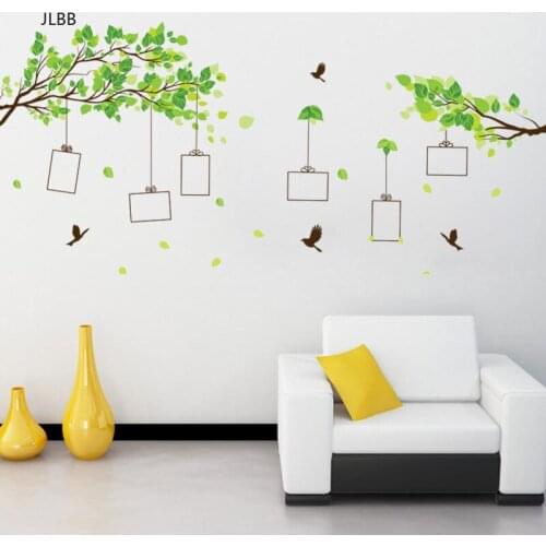 Forest of memories tree Photo Frame Wall Stickers Living room Bedroom home decoration Mural Art Decals bird sticker wallpaper