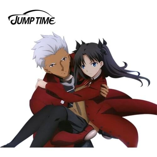 JumpTime 13cm x 9.6cm Anime Cute Girl Fate stay night Vinyl Car Window Fridge Decal Sticker Beautiful Graphic