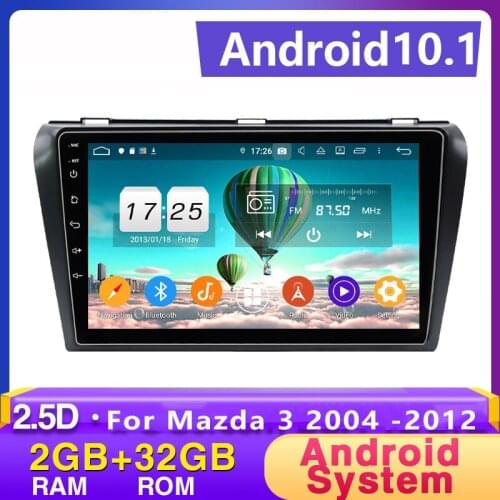 Android 10.1 2Din Car MP5 Multimedia Video Player GPS Car Radio Auto Radio Stereo 9inch Audio for Mazda 3 2004 -2012