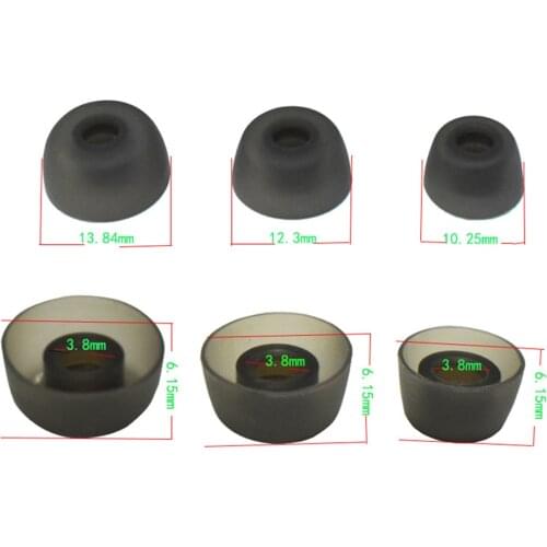 Soft Silicone Ear Tips In-Ear Buds for Jabra Elite 75t/ 65t/ Active/ Sport Evolve Wireless Headphones S M L Earbuds Ear Sleeve