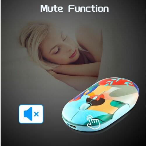 Rechargeable Wireless Mouse 2.4G USB Optical Silent Mouse Ultra Thin Portable Ergonomic Gaming Mice 1600DPI Office Mause For PC